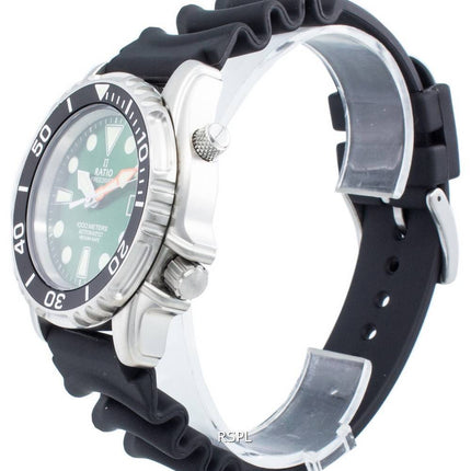 Ratio FreeDiver Helium Safe 1000M Stainless Steel Automatic 1066KE20-33VA-GRN Men's Watch