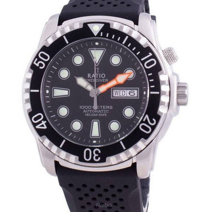 Ratio FreeDiver Helium-Safe 1000M Sapphire Automatic 1068HA90-34VA-BLK Men's Watch