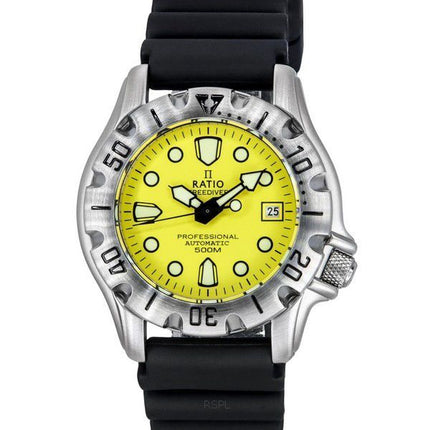 Ratio FreeDiver Professional 500M Sapphire Yellow Dial Automatic 32BJ202A-YLW Men's Watch
