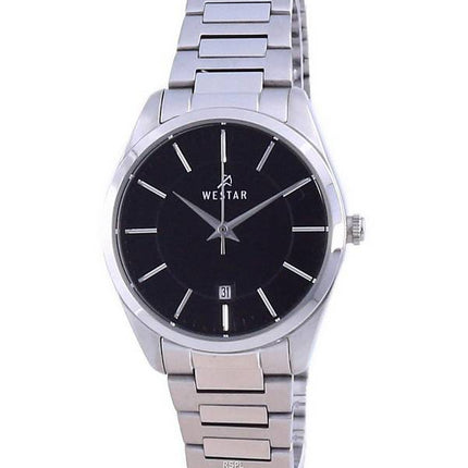 Westar Black Dial Stainless Steel Quartz 40213 STN 103 Women's Watch