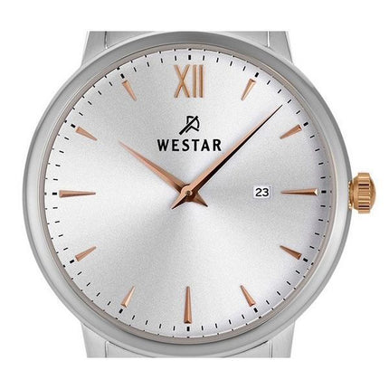 Westar Profile Two Tone Stainless Steel Silver Dial Quartz 40215SPN607 Women's Watch