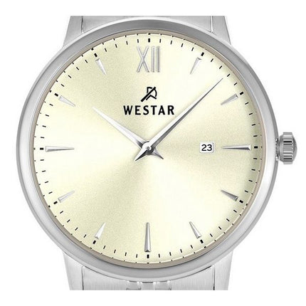 Westar Profile Stainless Steel Light Champagne Dial Quartz 40215STN102 Women's Watch