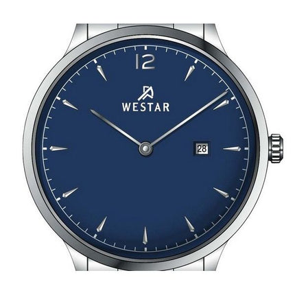 Westar Profile Stainless Steel Blue Dial Quartz 40218STN104 Women's Watch