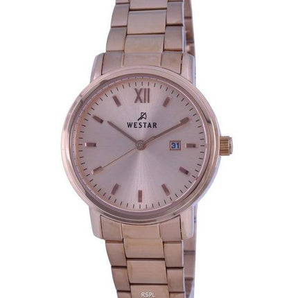 Westar Rose Gold Tone Stainless Steel Quartz 40245PPN609 Women's Watch