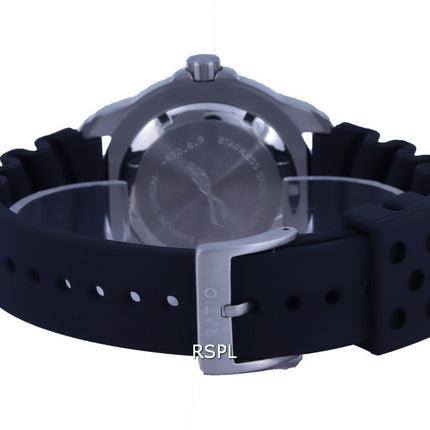 Ratio FreeDiver Black Dial PU Strap Quartz 48HA90-12-BLK 500M Men's Watch