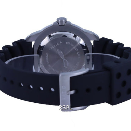 Ratio FreeDiver Black Dial PU Strap Quartz 48HA90-12-BLK 500M Men's Watch