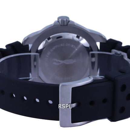 Ratio FreeDiver Black Dial PU Strap Quartz 48HA90-19-BLK 500M Men's Watch