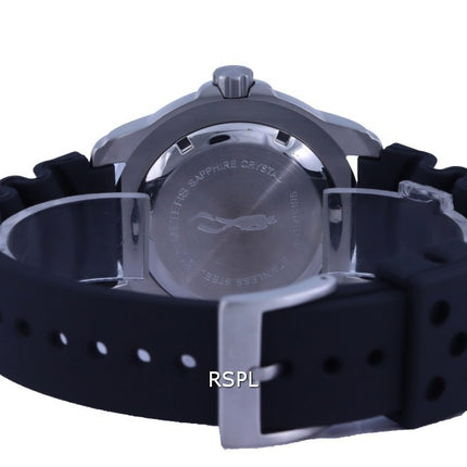 Ratio FreeDiver Black Dial PU Strap Quartz 48HA90-19-BLK 500M Men's Watch