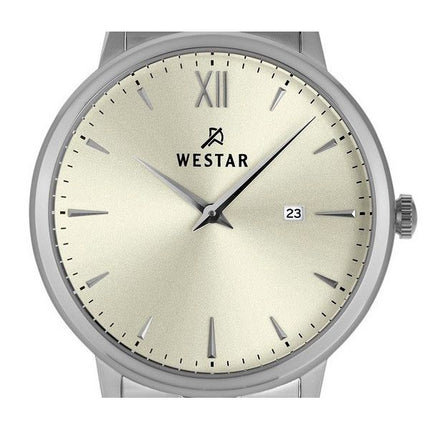 Westar Profile Stainless Steel Light Champagne Dial Quartz 50215STN102 Men's Watch