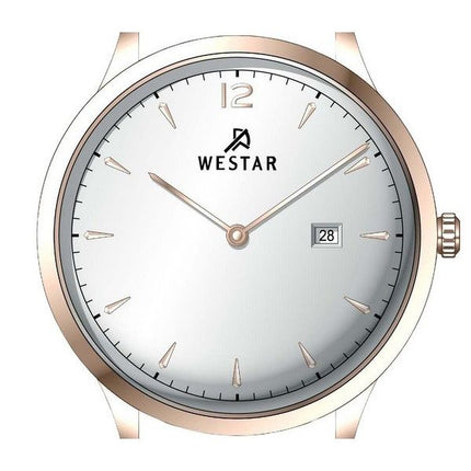 Westar Profile Leather Strap Silver Dial Quartz 50217PPN607 Men's Watch