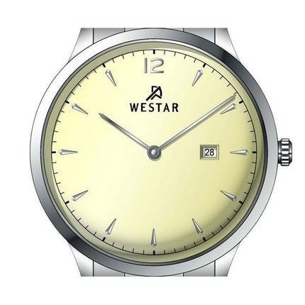 Westar Profile Stainless Steel Light Champagne Dial Quartz 50218STN102 Men's Watch