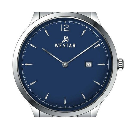 Westar Profile Stainless Steel Blue Dial Quartz 50218STN104 Men's Watch
