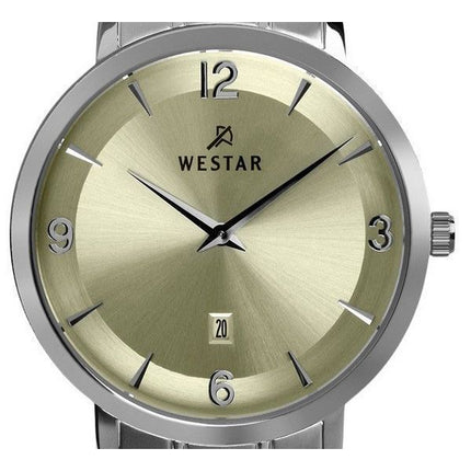 Westar Profile Stainless Steel Champagne Dial Quartz 50220STN102 Men's Watch