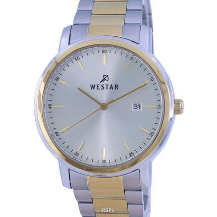 Westar Silver Dial Two Tone Stainless Steel Quartz 50243 CBN 102 Men's Watch