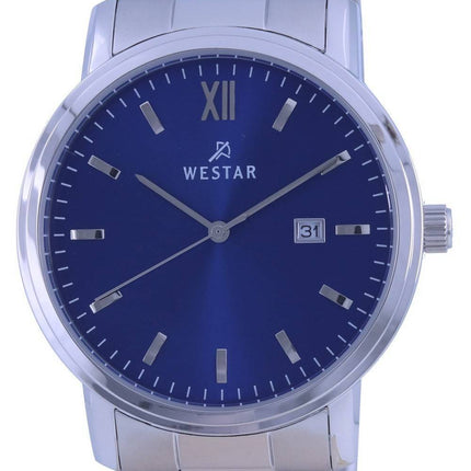 Westar Blue Dial Stainless Steel Quartz 50245STN104 Men's Watch