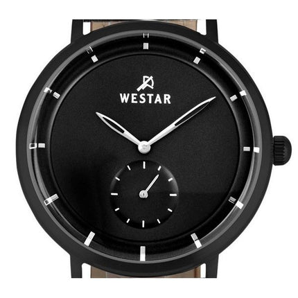 Westar Profile Leather Strap Black Dial Quartz 50246BBN103 Men's Watch