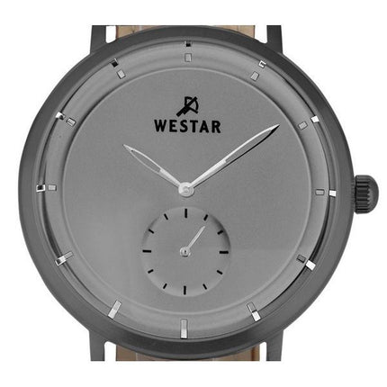 Westar Profile Leather Strap Grey Dial Quartz 50246GGN106 Men's Watch
