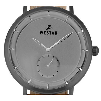 Westar Profile Leather Strap Grey Dial Quartz 50246GGN186 Men's Watch