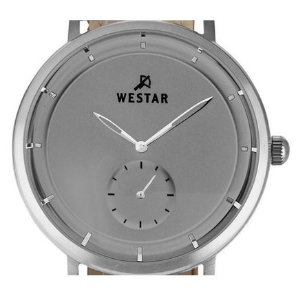 Westar Profile Leather Strap Grey Dial Quartz 50246STN106 Men's Watch