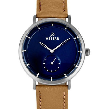 Westar Profile Leather Strap Blue Dial Quartz 50246STN184 Men's Watch