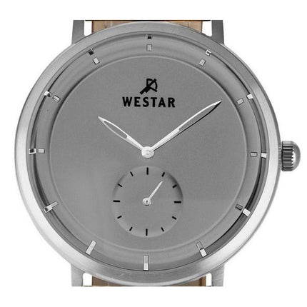 Westar Profile Leather Strap Grey Dial Quartz 50246STN186 Men's Watch