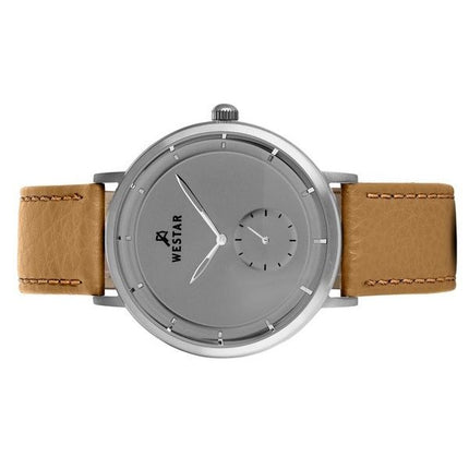 Westar Profile Leather Strap Grey Dial Quartz 50246STN186 Men's Watch