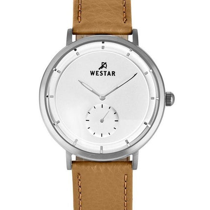 Westar Profile Leather Strap Silver Dial Quartz 50246STN187 Men's Watch