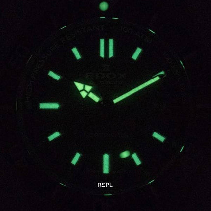 Edox SkyDiver Divers Stainless Steel Green Dial Automatic 801203VMVDN1 80120  3VM VDN1 1000M Men's Watch