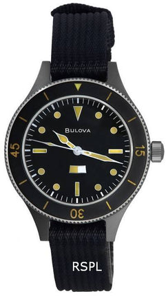 Bulova Archive Mil-Ships Limited Edition Black Dial Automatic 98A266 Men's Watch