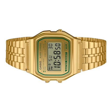 Casio Vintage Digital Gold Tone Dial Quartz A158WEGV-9A Unisex Watch