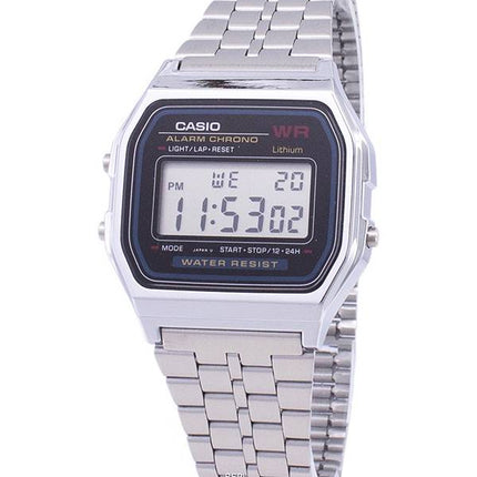 Casio Digital Alarm Chrono Stainless Steel A159WA-N1DF A159WA-N1 Men's Watch