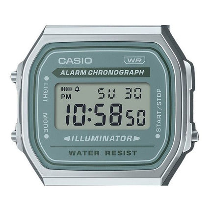 Casio Vintage Digital Stainless Steel Bracelet Quartz A168WA-3A Men's Watch