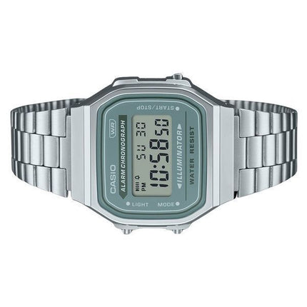 Casio Vintage Digital Stainless Steel Bracelet Quartz A168WA-3A Men's Watch