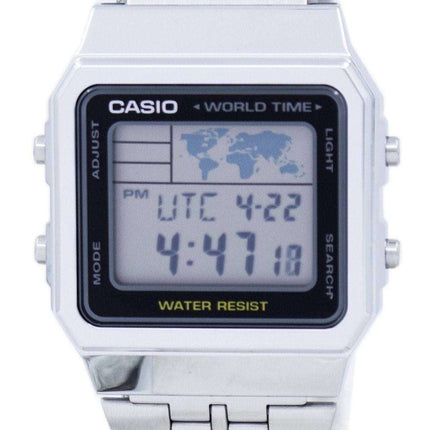 Casio Alarm World Time Digital A500WA-1DF Men's Watch