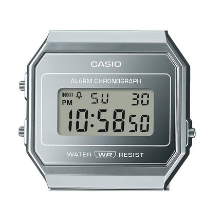 Casio Vintage Digital Stainless Steel Silver Dial Quartz A700WEV-7A Unisex Watch