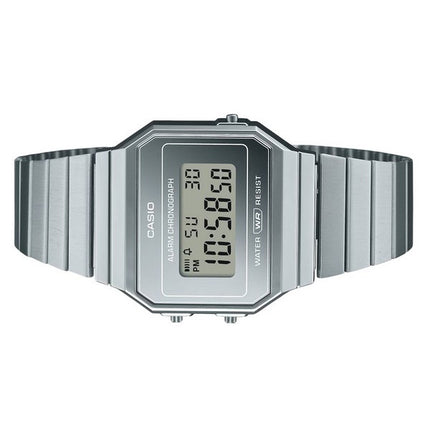 Casio Vintage Digital Stainless Steel Silver Dial Quartz A700WEV-7A Unisex Watch