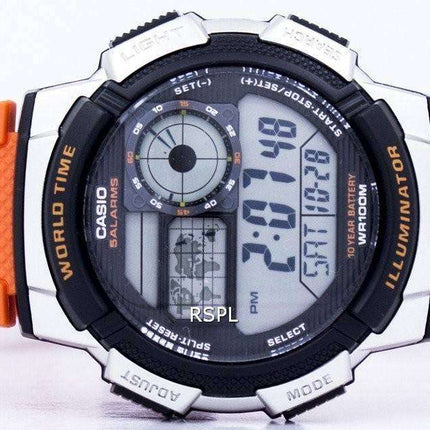 Casio Youth Series Illuminator World Time Alarm AE-1000W-4BV Men's Watch