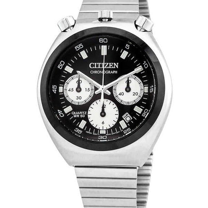 Citizen Chronograph Stainless Steel Black Dial Quartz AN3660-81E Men's Watch