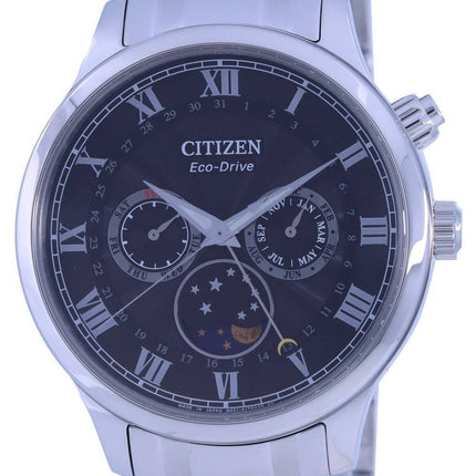 Citizen Moon Phase Black Dial Stainless Steel Eco-Drive AP1050-81E Men's Watch