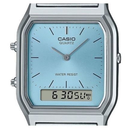 Casio Vintage Analog Digital Turquoise Blue Dial Quartz AQ-230A-2A1 Women's Watch