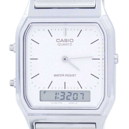 Casio Vintage Dual Time Alarm Quartz Analog Digital AQ-230A-7DMQ AQ230A-7DMQ Men's Watch