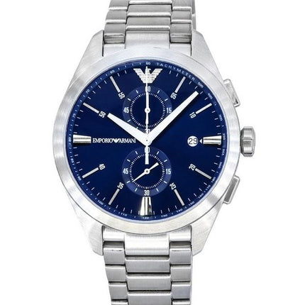 Emporio Armani Claudio Stainless Steel Chronograph Blue Dial Quartz AR11541 Men's Watch