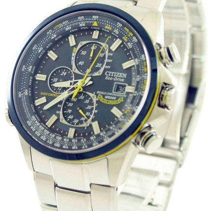 Citizen World Chronograph AT8020-54L Eco-Drive Blue Angels Radio Controlled Men's Watch