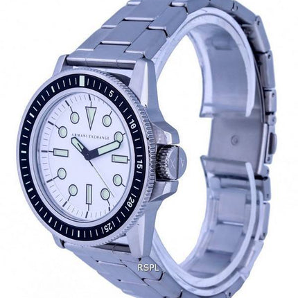 Armani Exchange Stainless Steel White Dial Quartz AX1853 Men's Watch