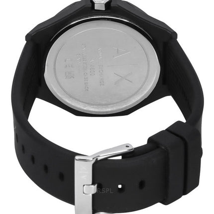 Armani Exchange Silicone Strap White Dial Quartz AX4600 Men's Watch