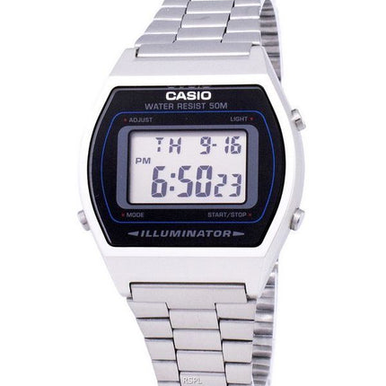 Casio Digital Quartz Stainless Steel Illuminator B640WD-1AVDF B640WD-1AV Men's Watch