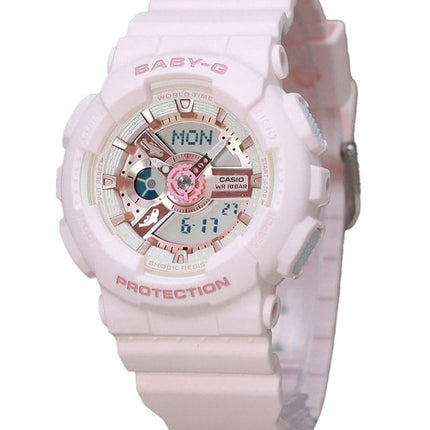 Casio Baby-G Analog Digital Aqua Planet Collaboration Pink Bio Based Resin Quartz BA-110AQ-4A 200M Women's Watch