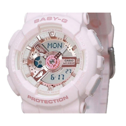 Casio Baby-G Analog Digital Aqua Planet Collaboration Pink Bio Based Resin Quartz BA-110AQ-4A 200M Women's Watch