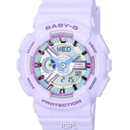 Casio Baby-G Analog Digital Pastel Meets Metallic Quartz BA-110XPM-6A BA110XPM-6 100M Women's Watch