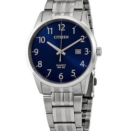 Citizen Stainless Steel Blue Dial Quartz BI5000-52L Men's Watch